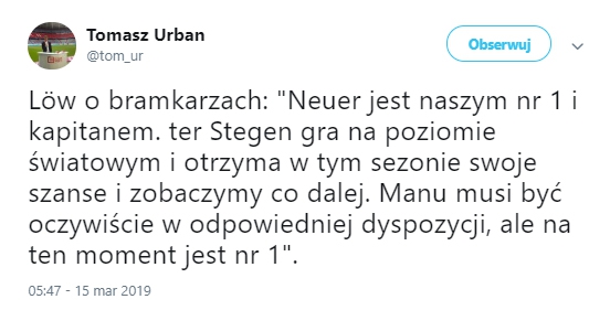 Joachim Loew ogłosił, kto jest bramkarzem nr. 1 w reprezentacji Niemiec!